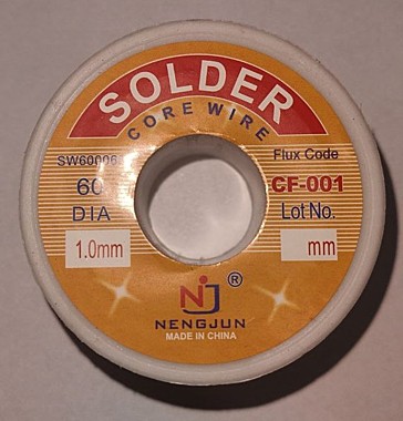 Припой Sn60Pb40, D 1мм, Flus Code CF-015