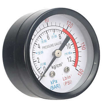 Манометр  воздушный PATRIOT 780/2,  диамер 50 мм, давление 8 бар, резьба 1/4