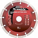 Диск алмазный отрезной сегментный, 125 х 22,2 мм, сухая резка// Matrix