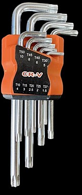 Набор шестигранных ключей TORX КК-125