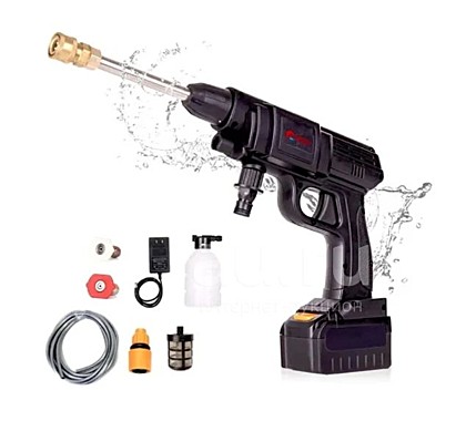 Мойка высокого давления аккумуляторная HP-WG24 24В/2,2 А/ч/4л/мин/28 бар // EDON