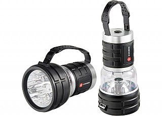 Фонарь кемпинговый, многофункциональный, трёх режимный, 12 LED, влагонепроницаемый, 3хLR20// Stern