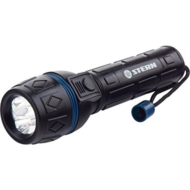 Фонарь светодиодный, ударопрочный корпус, влагозащищённый, 3 LED, 2хАА// Stern