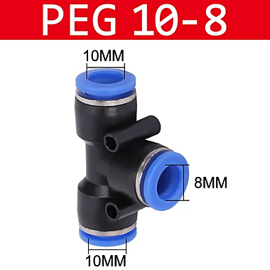 Пневматические фиттинги для шлангов PЕG-10-8