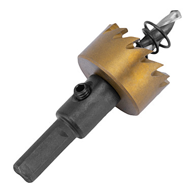 Коронка по металлу HSS, 29 мм, нитридтитановое покрытие //Denzel