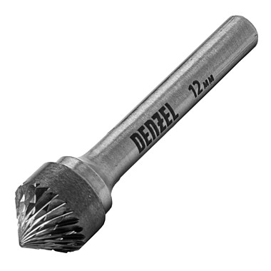 Борфреза по металлу твердосплавная, зенкер 90 град., тип-K, 12 мм// Denzel