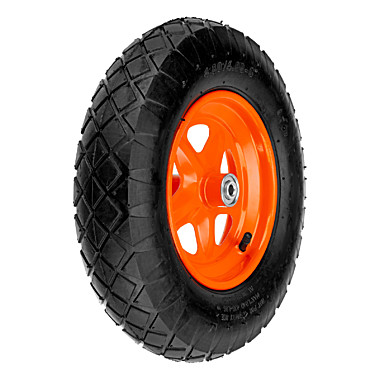 Колесо пневматическое 4.80/4.00-8, D 380 мм, подш. внут. диам. 12 мм, длина оси 80 мм// Palisad