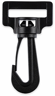 Карабин хозяйственный с вертлюгом 62мм пластиковый