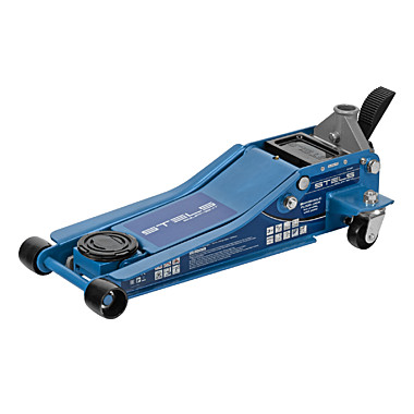 Домкрат гидравлический подкатной, быстр.подъем, 3т QUICK LIFT, 75-505 мм, проф, с педалью// Stels