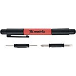 Ручка-отвертка с комбинированными битами для точных работ, PH0, PH000, SL1.5, SL3 CrV// Matrix