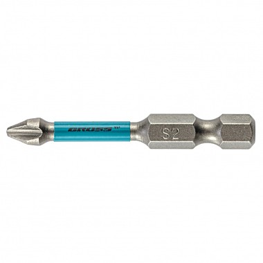 Бита торсионная PH2x50 мм, для ударных шуруповертов, .// Gross