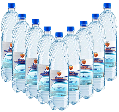 Вода дистилированная 1,5л. ПЭТ-бутылка