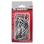 Заклепки 4,0 х 10 мм RAL 6005 (темно-зеленый), 50 шт.// Matrix