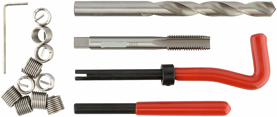 Набор для восстановления резьбы М10*1,25 (15 пр.) АвтоDело 40390