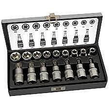 Набор бит и торцевых головок 16предметов 1/2 TORX 19352-80
