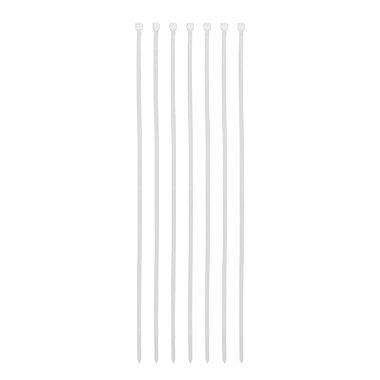 Хомуты, 400 х 4,8 мм, пластиковые, белые, 50 шт.// Сибртех