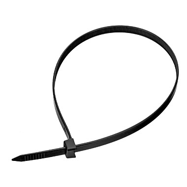 Хомуты, 400 х 8 мм, пластиковые, черные, 50 шт.// Сибртех