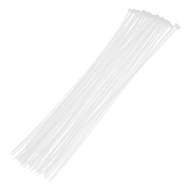 Хомуты, 500 х 4,8 мм, пластиковые, белые, 50 шт.// Сибртех